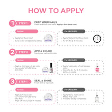 Load image into Gallery viewer, P2541 – Blooming Dawn Duo Pack – TPO &amp; HEMA Free Gel Polish &amp; Nail Lacquer (15ml each) | Long-Lasting, High-Gloss Nail Polish Set