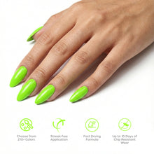 تحميل الصورة إلى عارض المعرض، P2575 – Fresh Lime Duo Pack – TPO &amp; HEMA Free Gel Polish &amp; Nail Lacquer (15ml each) | Long-Lasting, High-Gloss Nail Polish Set