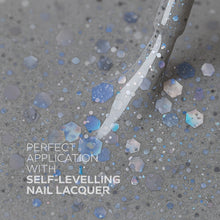 Load image into Gallery viewer, L 2586 – Silver Shadow Nail Polish – 15ml | High Gloss, Gel Like Finish Metallic Silver-Gray Nail Polish | Glitter Silver Nail Lacquer