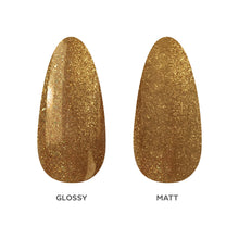Load image into Gallery viewer, P2608 – Ginger Glitter Duo Pack – TPO &amp; HEMA Free Gel Polish &amp; Nail Lacquer (15ml each) | Long-Lasting, High-Gloss Nail Polish Set