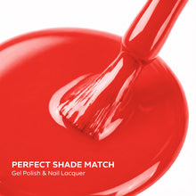 تحميل الصورة إلى عارض المعرض، P2610 – Crimson Blaze Duo Pack – TPO &amp; HEMA Free Gel Polish &amp; Nail Lacquer (15ml each) | Long-Lasting, High-Gloss Nail Polish Set