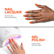 Load image into Gallery viewer, P2611 – Tangerine Burst Duo Pack – TPO &amp; HEMA Free Gel Polish &amp; Nail Lacquer (15ml each) | Long-Lasting, High-Gloss Nail Polish Set