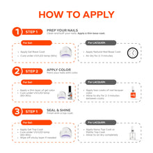 Load image into Gallery viewer, P2611 – Tangerine Burst Duo Pack – TPO &amp; HEMA Free Gel Polish &amp; Nail Lacquer (15ml each) | Long-Lasting, High-Gloss Nail Polish Set