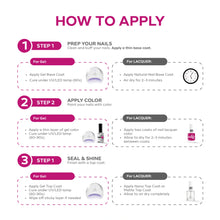 Load image into Gallery viewer, P2628 – Vivid Magenta Duo Pack – TPO &amp; HEMA Free Gel Polish &amp; Nail Lacquer (15ml each) | Long-Lasting, High-Gloss Nail Polish Set