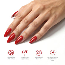 Load image into Gallery viewer, P2630 – Cardinal Velvet Duo Pack – TPO &amp; HEMA Free Gel Polish &amp; Nail Lacquer (15ml each) | Long-Lasting, High-Gloss Nail Polish Set