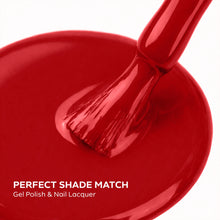 Load image into Gallery viewer, P2630 – Cardinal Velvet Duo Pack – TPO &amp; HEMA Free Gel Polish &amp; Nail Lacquer (15ml each) | Long-Lasting, High-Gloss Nail Polish Set