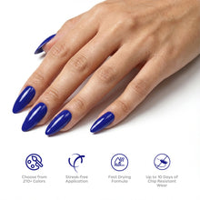 Load image into Gallery viewer, P2636 – Blue Majesty Duo Pack – TPO &amp; HEMA Free Gel Polish &amp; Nail Lacquer (15ml each) | Long-Lasting, High-Gloss Nail Polish Set