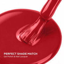تحميل الصورة إلى عارض المعرض، P2639 – Cherry Red Duo Pack – TPO &amp; HEMA Free Gel Polish &amp; Nail Lacquer (15ml each) | Long-Lasting, High-Gloss Nail Polish Set