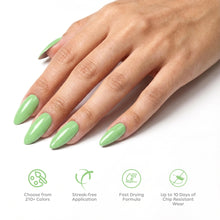 تحميل الصورة إلى عارض المعرض، P2656 – Mint Green Duo Pack – TPO &amp; HEMA Free Gel Polish &amp; Nail Lacquer (15ml each) | Long-Lasting, High-Gloss Nail Polish Set