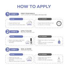 تحميل الصورة إلى عارض المعرض، P2664 – Blue Twilight Duo Pack – TPO &amp; HEMA Free Gel Polish &amp; Nail Lacquer (15ml each) | Long-Lasting, High-Gloss Nail Polish Set