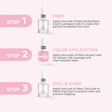 Load image into Gallery viewer, L 2860 – Blush Sunrise Nail Polish – 15ml | High Gloss, Gel Like Finish Warm Pink Nail Polish | Soft Radiant Pink Nail Lacquer