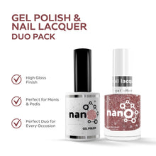 تحميل الصورة إلى عارض المعرض، P2932 – Twinkling Tulip Duo Pack – TPO &amp; HEMA Free Gel Polish &amp; Nail Lacquer (15ml each) | Long-Lasting, High-Gloss Nail Polish Set