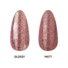 Load image into Gallery viewer, N 2933 – Gleaming Rose Gold Gel Polish – 15ml | Long-Lasting, High-Gloss Rose Gold Glitter Nail Polish Gel