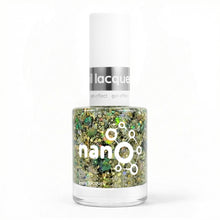 Load image into Gallery viewer, L 2937 Glittery Green Nail Polish – 15ml | High Glossy Gel Like Finish Sparkling Green Nail Lacquer | Glitter Green Nail Polish