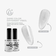Load image into Gallery viewer, N3006 – The Glow of Divine Gel Polish – 15 ml | Long-Lasting, Magnetic Cat-Eye Silver Glitter Gel Polish
