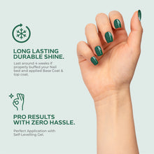 Load image into Gallery viewer, N3021 – Am I Naughty Gel Polish – 15ml | Long-Lasting, High Gloss Emerald Green Glitter Nail Polish Gel