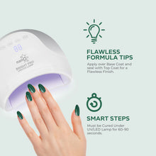 Load image into Gallery viewer, N3021 – Am I Naughty Gel Polish – 15ml | Long-Lasting, High Gloss Emerald Green Glitter Nail Polish Gel