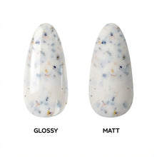 Load image into Gallery viewer, N3035 – Marbled Mist Gel Polish – 15ml | High Gloss White &amp; Gray Marble Effect Nail Polish Gel