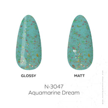 Load image into Gallery viewer, N3047 – Aquamarine Dream Gel Polish – 15ml | Long-Lasting, High Gloss Seafoam Green Nail Polish Gel
