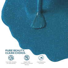 Load image into Gallery viewer, N3053 – Midnight Blue Gel Polish – 15ml | High Gloss Jewel-Toned Blue Glitter Nail Polish Gel