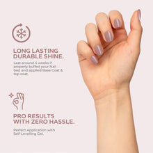 Load image into Gallery viewer, N3060 – Misty Rose Gel Polish – 15ml | Long-Lasting, Warm Nude Rose Pink Glitter Nail Polish Gel