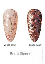 Load image into Gallery viewer, Burnt Sienna Glitter Foil Powder – 0.8g | Copper Foil Nail Powder | Metallic Glitter Effect | Luxe Foil Nail Powder