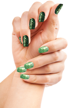 Load image into Gallery viewer, Evergreen Glitter Foil Powder – 0.8g | Metallic Green Nail Powder | Sparkling Foil Effect | Luxe Glitter Nail Powder