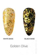 Load image into Gallery viewer, Golden Olive Glitter Foil Powder – 0.8g | Metallic Olive-Gold Nail Powder | Sparkling Foil Effect | Luxe Glitter Nail Powder