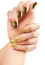 Load image into Gallery viewer, Golden Olive Glitter Foil Powder – 0.8g | Metallic Olive-Gold Nail Powder | Sparkling Foil Effect | Luxe Glitter Nail Powder