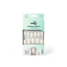 تحميل الصورة إلى عارض المعرض، Nano® Milky Whisper Pressed on Nails - 24pcs with Glue | Instant Gel-Like Shine, Soft White Glossy Fake Nails Set