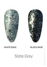 Load image into Gallery viewer, Slate Grey Glitter Foil Powder – 0.8g | Metallic Slate Nail Powder | Sparkling Foil Effect | Luxe Glitter Nail Powder
