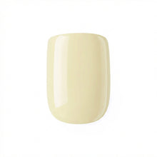 تحميل الصورة إلى عارض المعرض، Nano® Vanilla Glow Pressed on Nails - 24pcs with Glue | Creamy Gel-Like Shine, Soft Yellow Glossy Fake Nails Set